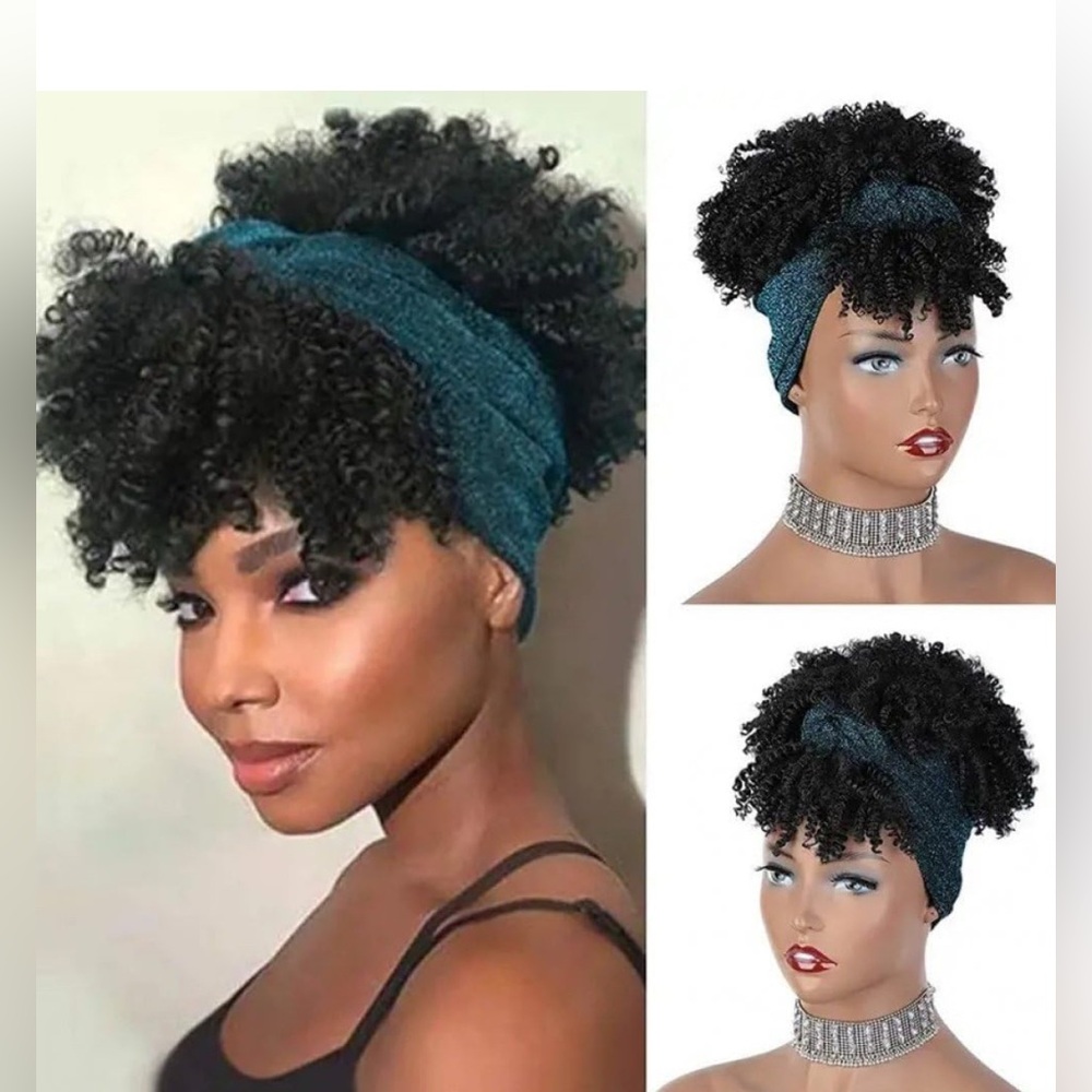 Elegant Blue Hair Wrap for Women